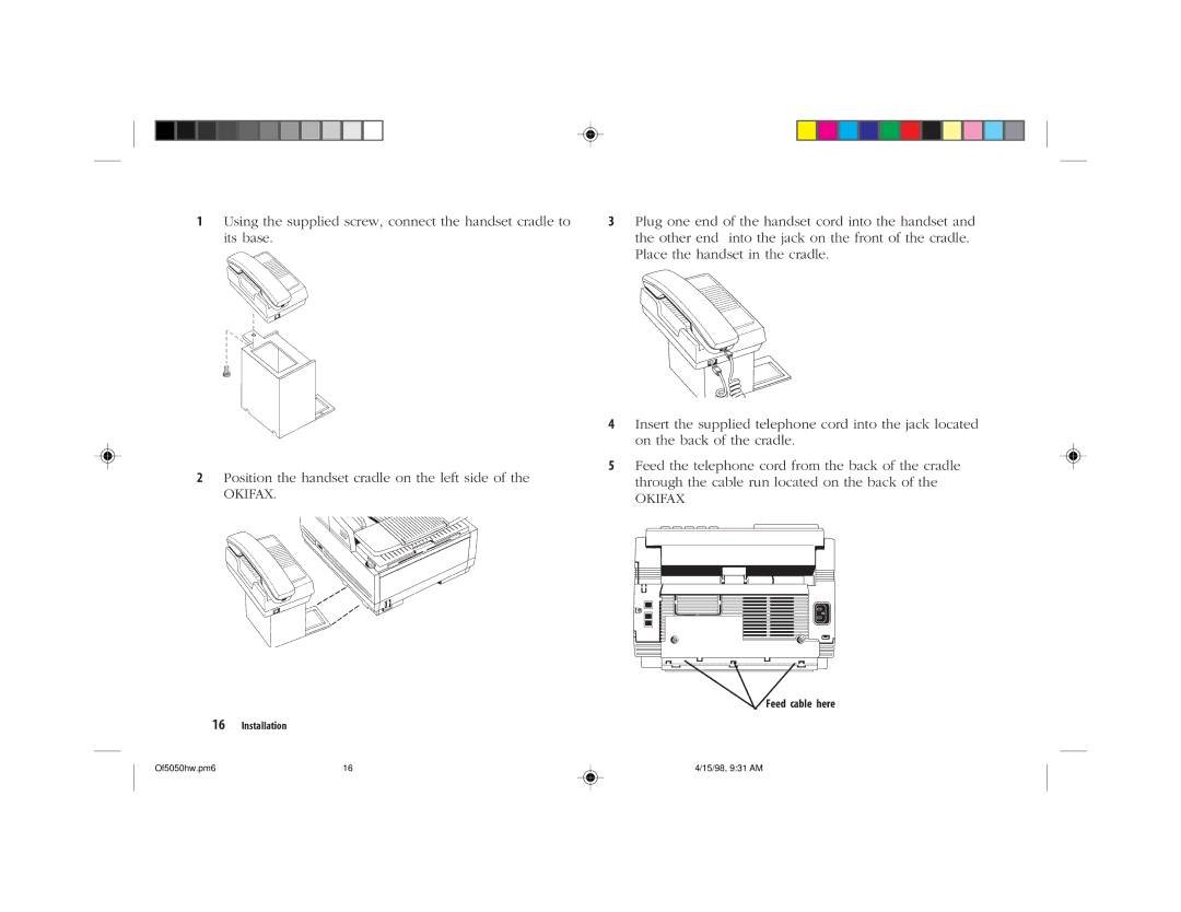 Oki 5050 manual Okifax 