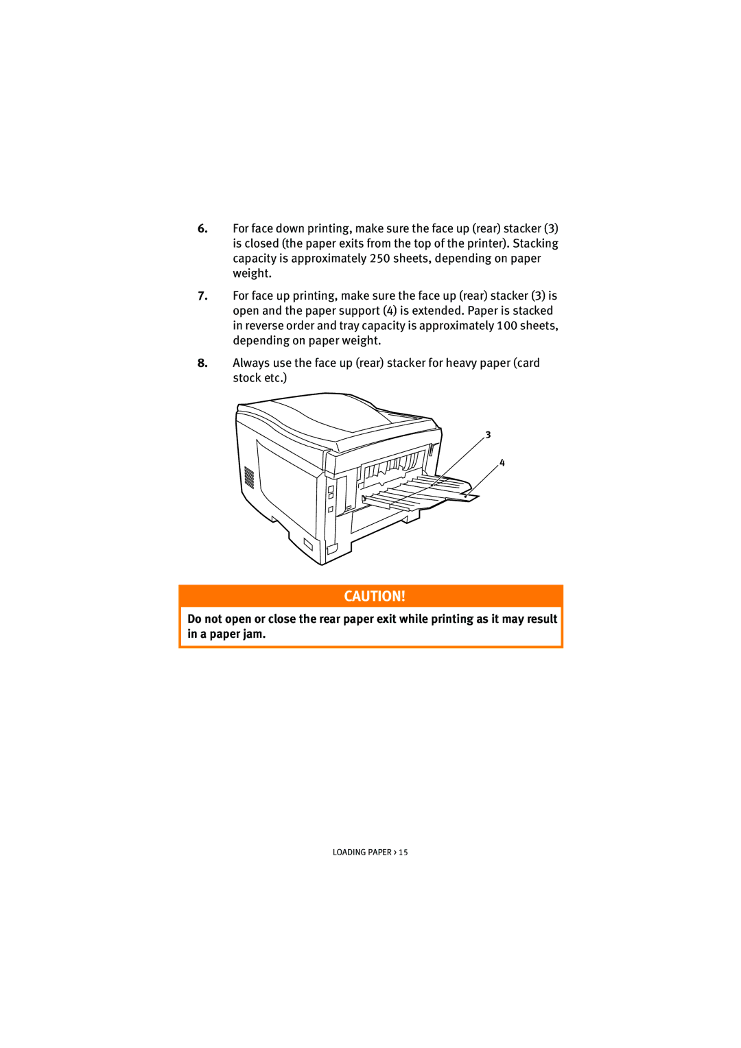 Oki 5100n manual Loading Paper 