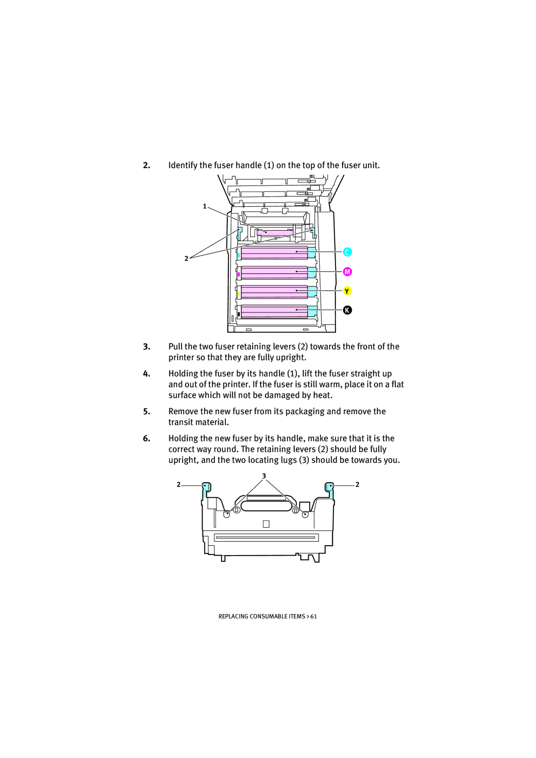 Oki 5200n manual Replacing Consumable Items 