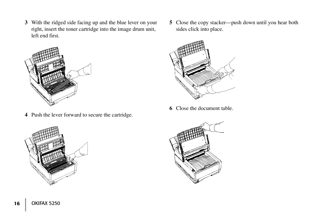 Oki 5250 manual Okifax 