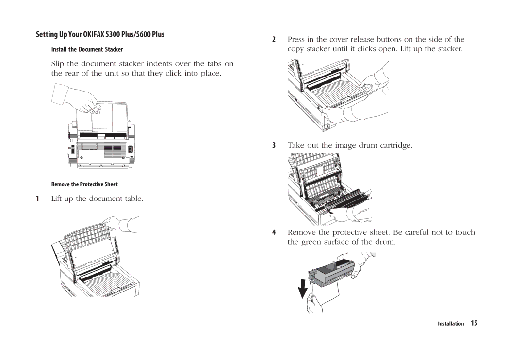 Oki manual Setting Up Your Okifax 5300 Plus/5600 Plus 