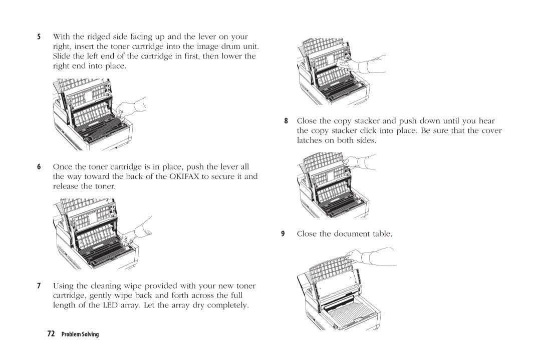 Oki 5300 Plus manual Close the document table 