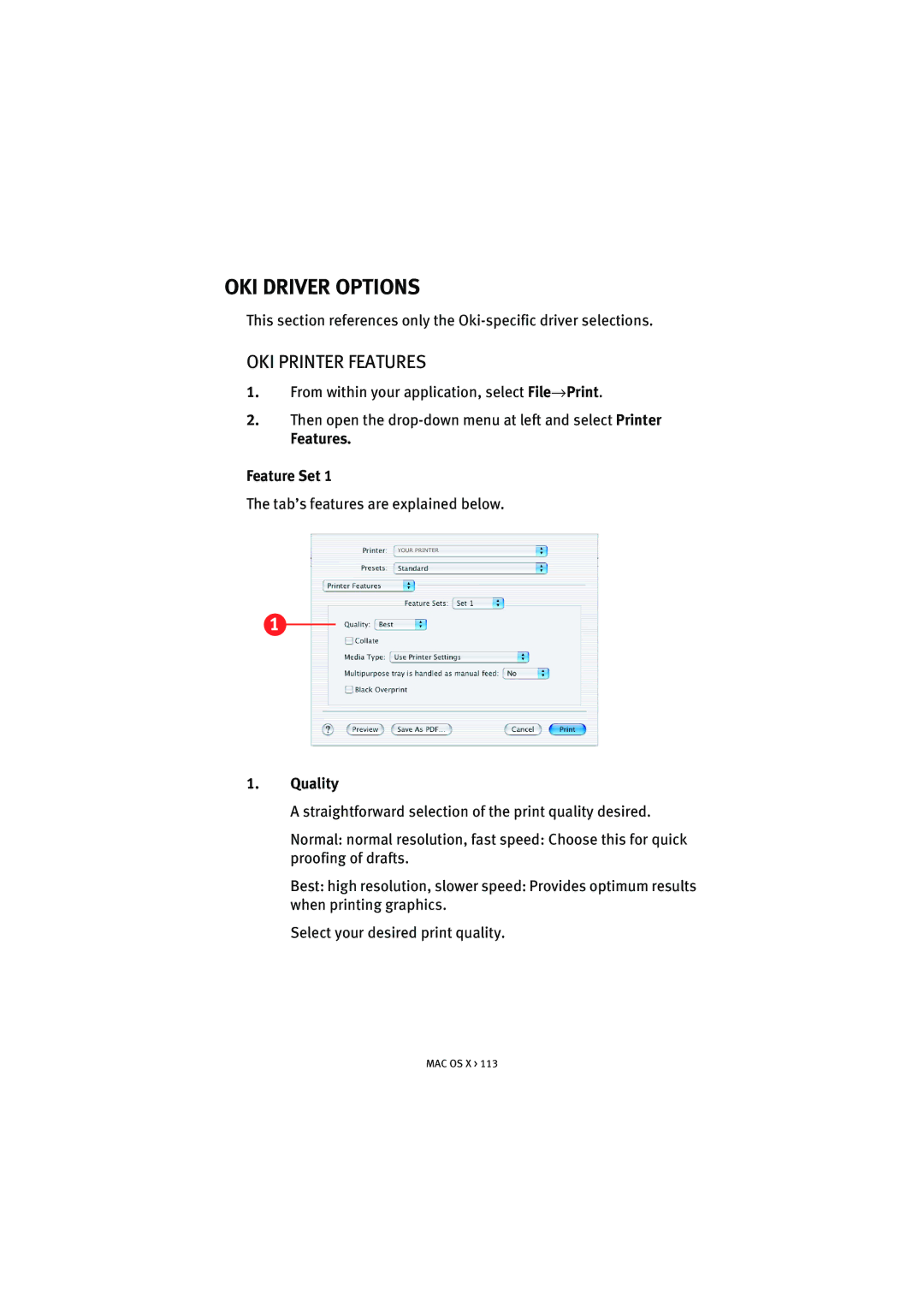 Oki 5300n manual OKI Driver Options 