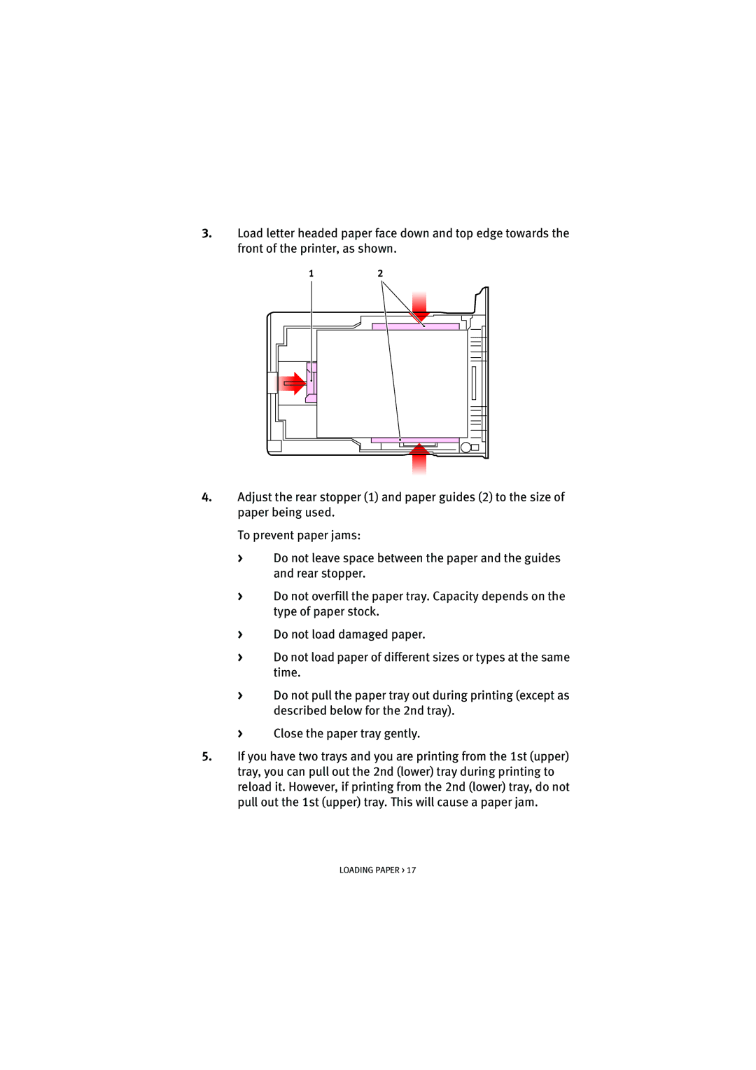 Oki 5300n manual Loading Paper 