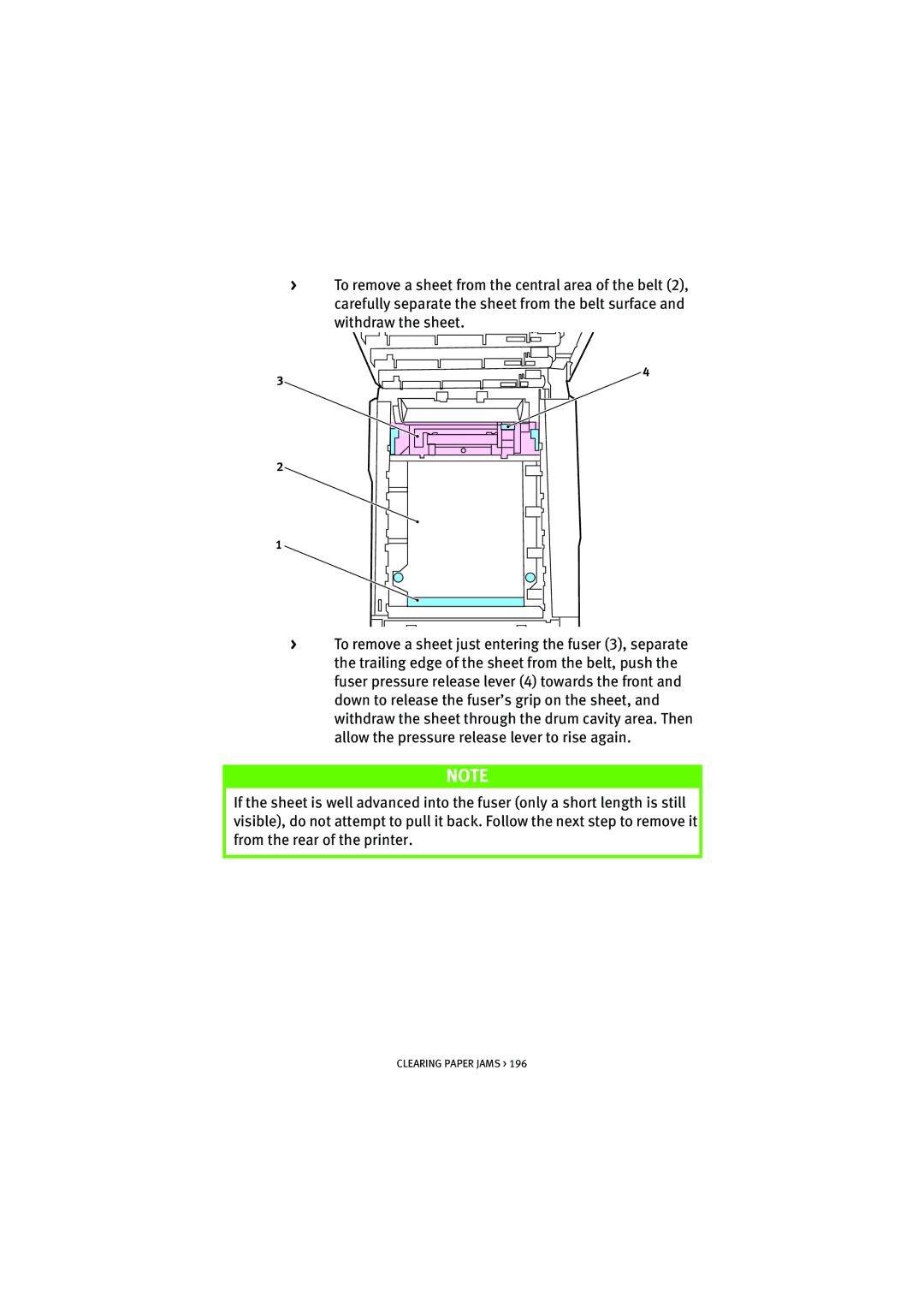 Oki 5300n manual Clearing Paper Jams 