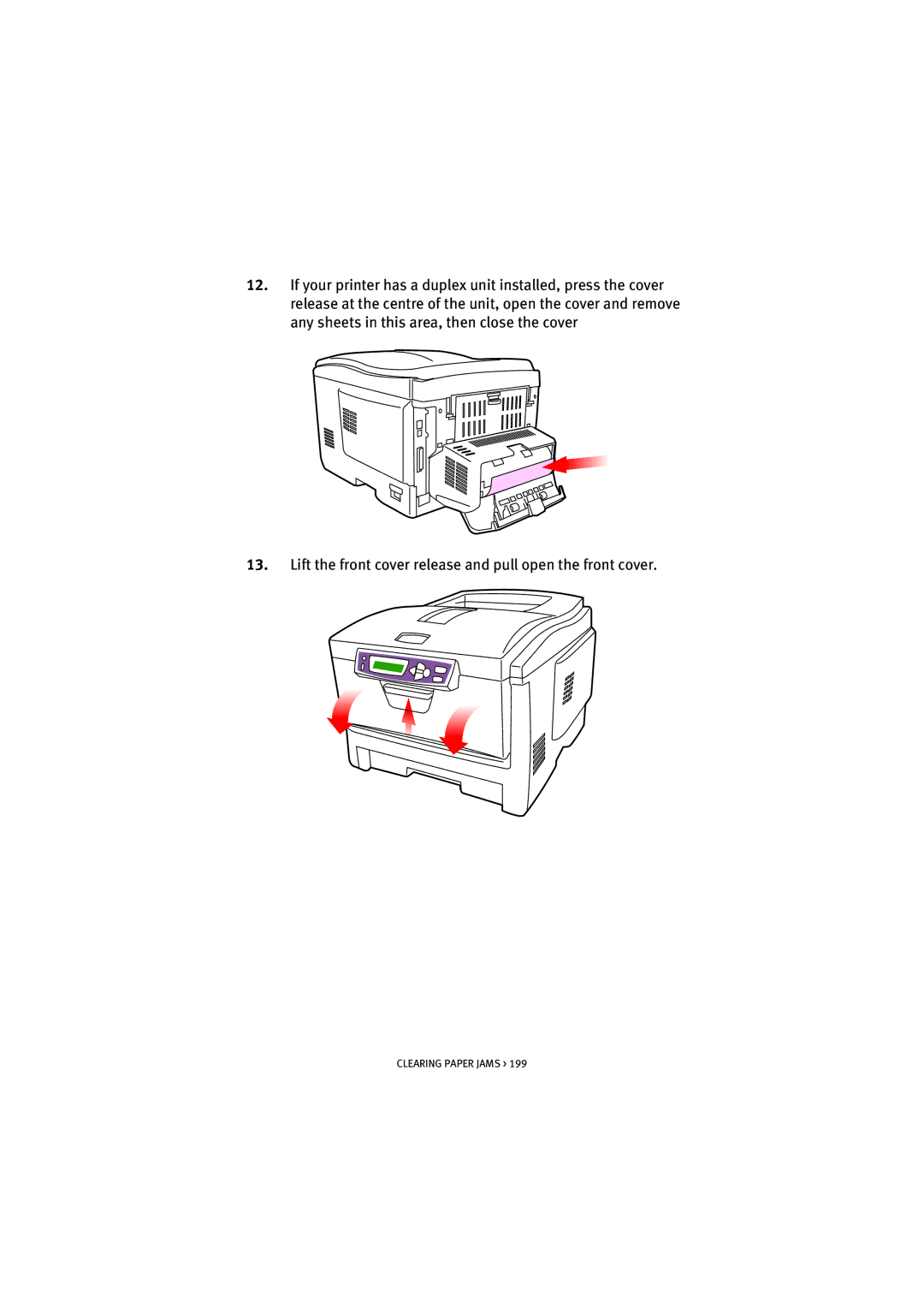 Oki 5300n manual Clearing Paper Jams 