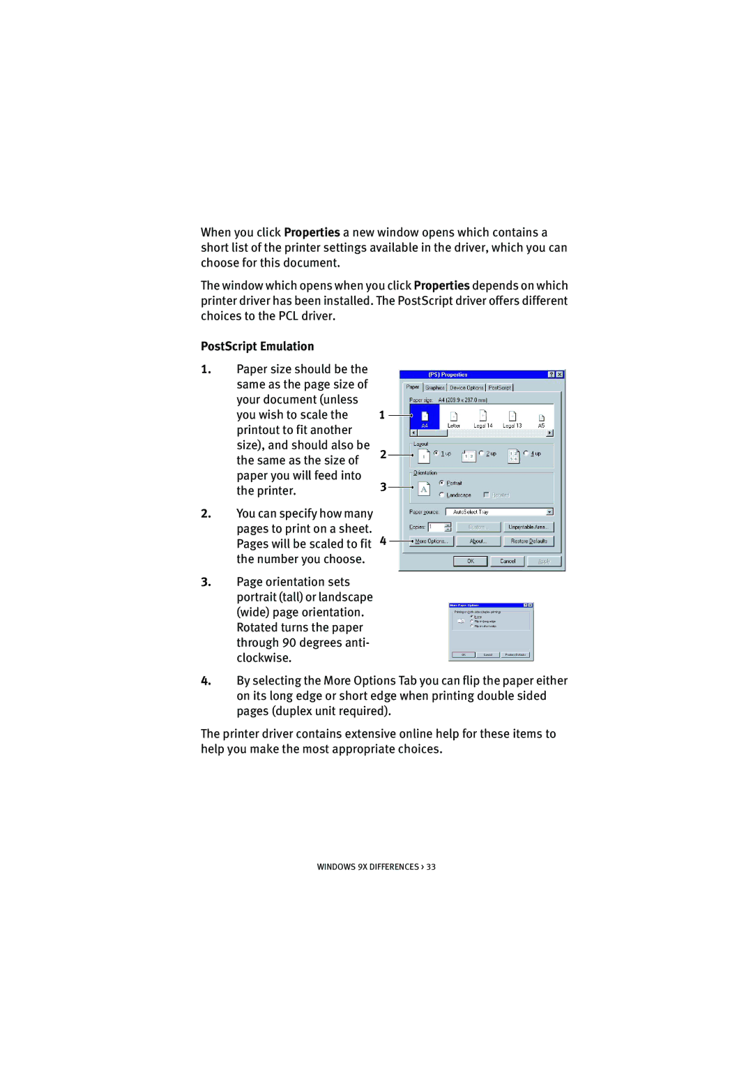 Oki 5300n manual PostScript Emulation 