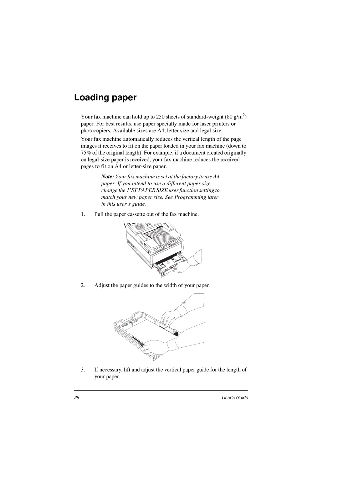 Oki 5400 manual Loading paper 