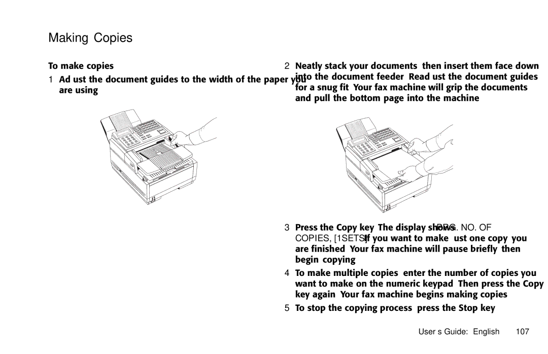 Oki 5650 manual Making Copies 