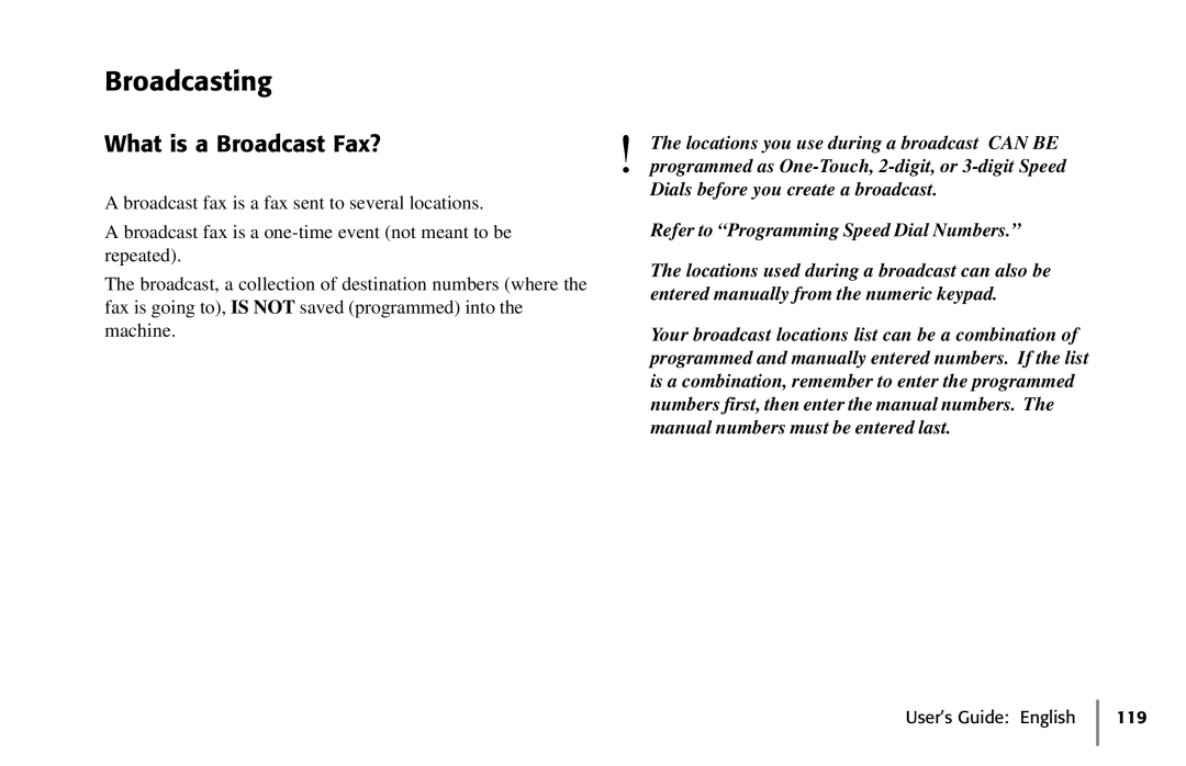 Oki 5650 manual Broadcasting, What is a Broadcast Fax? 