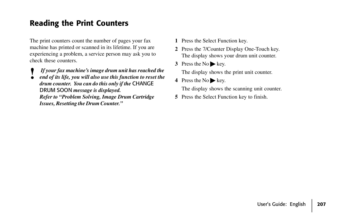 Oki 5650 manual Reading the Print Counters 