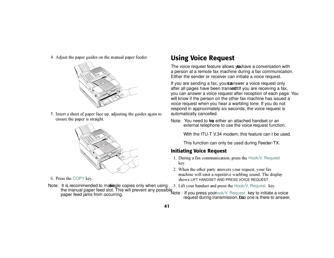 Oki 56801 manual Using Voice Request, Initiating Voice Request, Lift your handset and press the Hook/V. Request key 