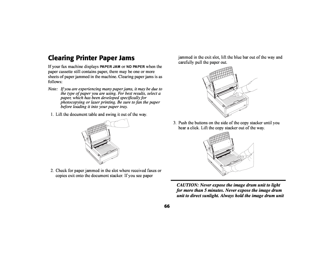 Oki 56801 manual Clearing Printer Paper Jams 