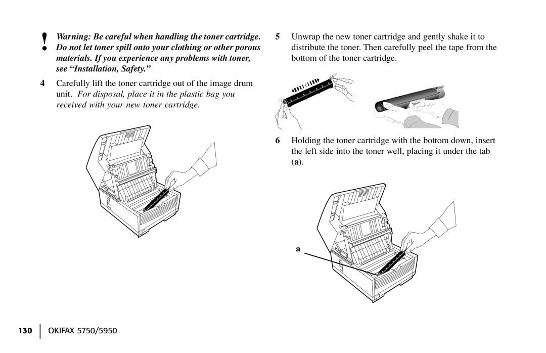 Oki 59502 manual Okifax 5750/5950 