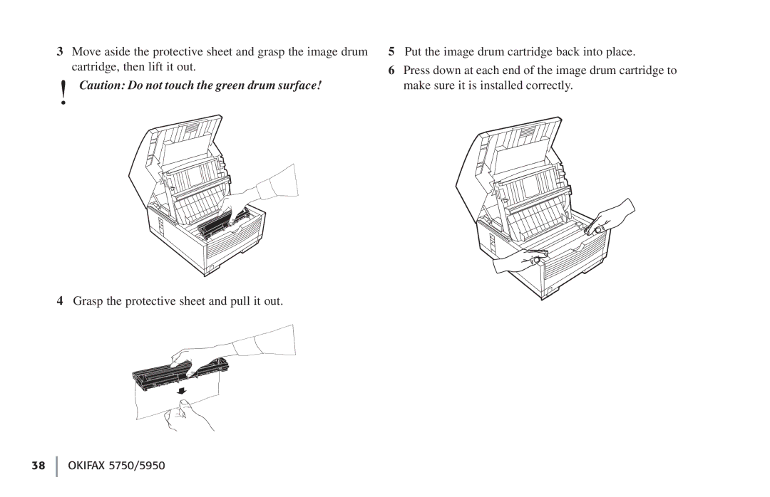 Oki 59502 manual Okifax 5750/5950 