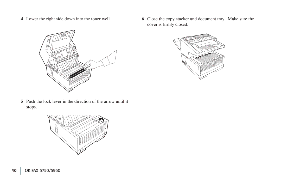 Oki 59502 manual Okifax 5750/5950 