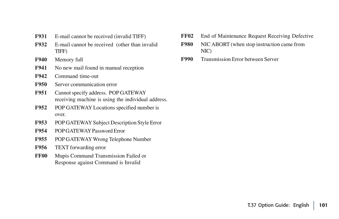 Oki 5780 manual Option Guide English 