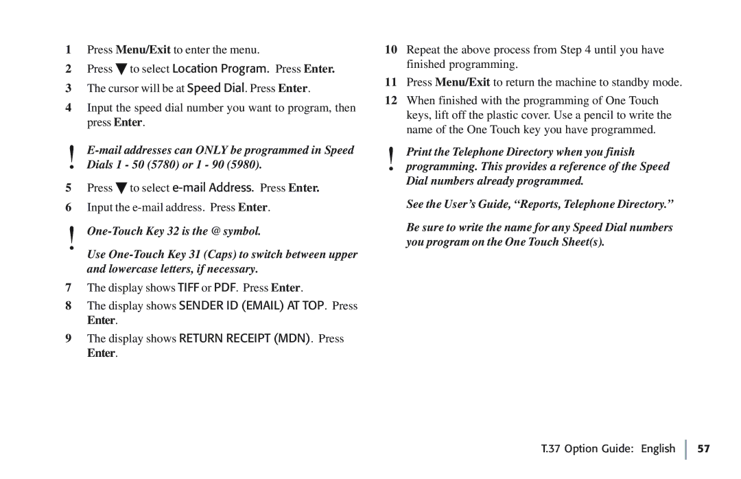 Oki 5780 manual Option Guide English 