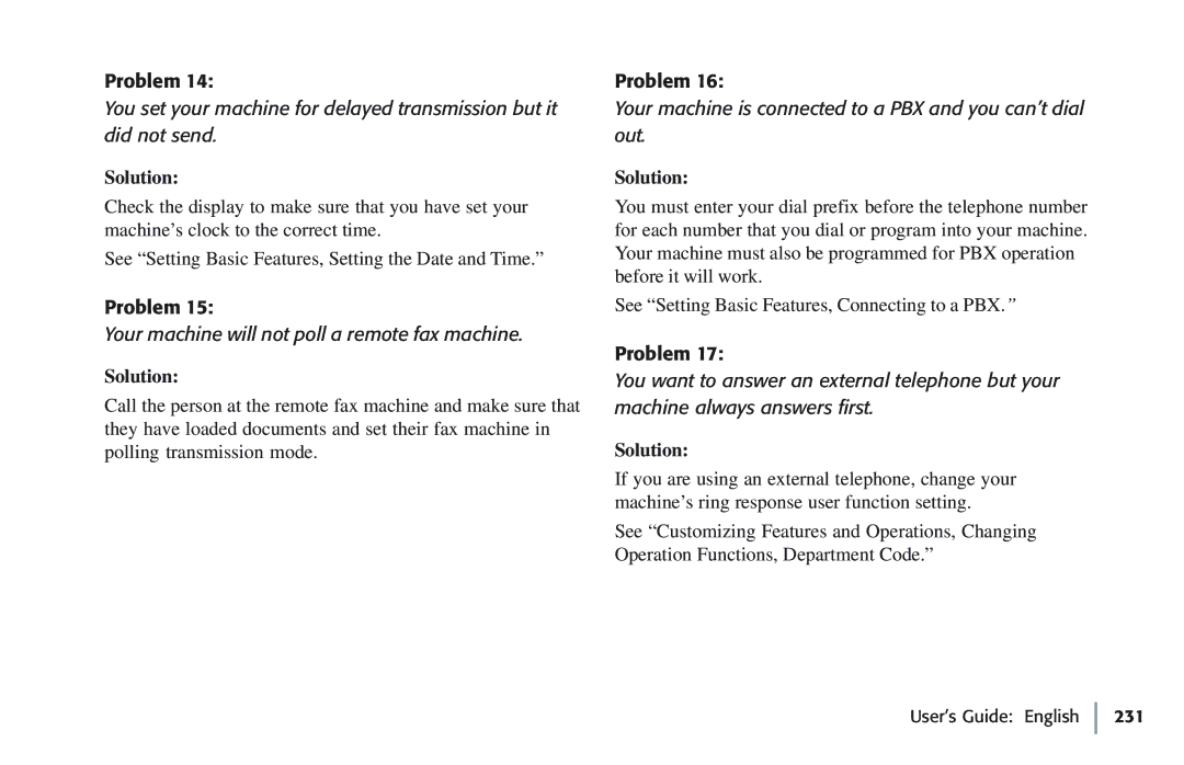 Oki 5780 manual Your machine will not poll a remote fax machine 