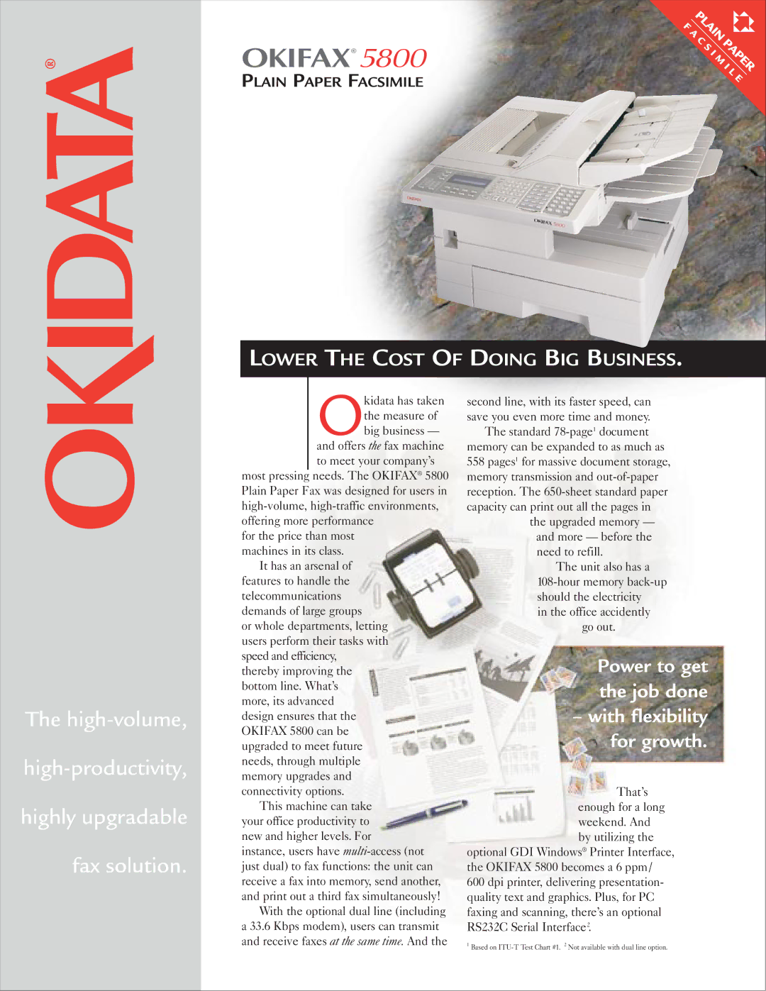 Oki 5800 manual Okifax 