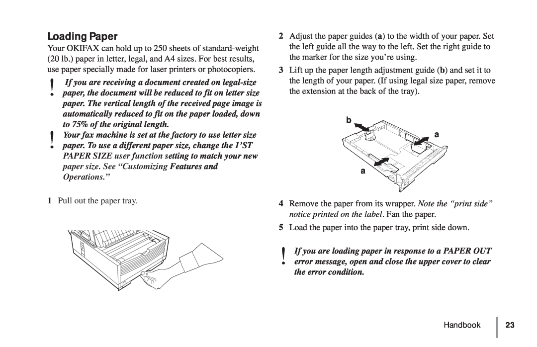 Oki 5900 manual Loading Paper 