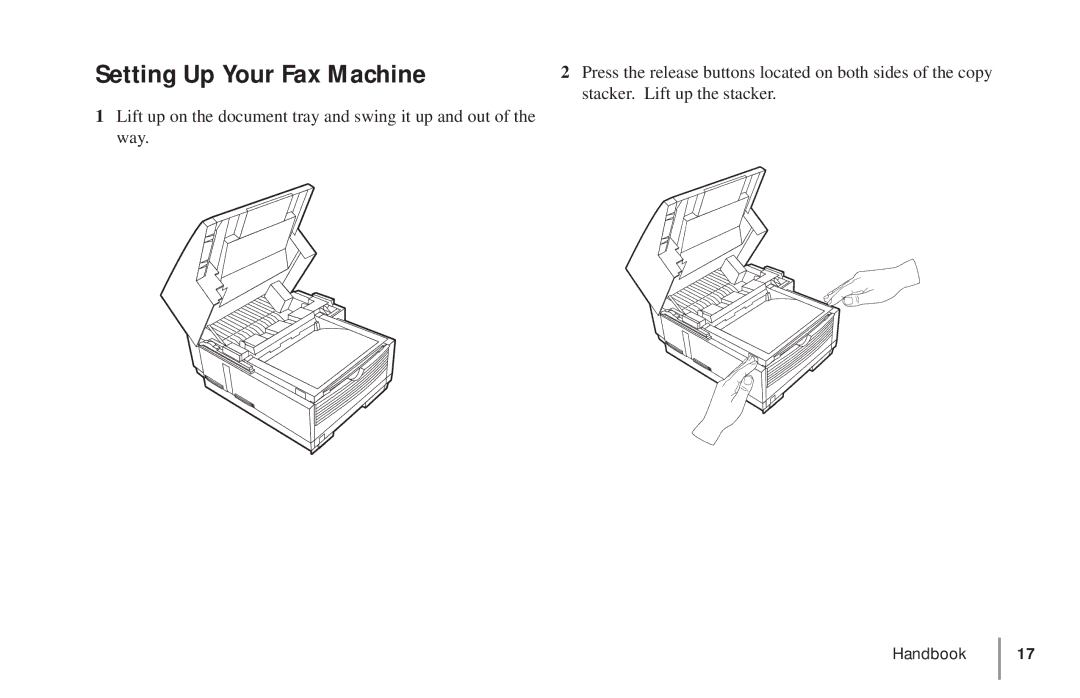 Oki 5900 manual Setting Up Your Fax Machine 