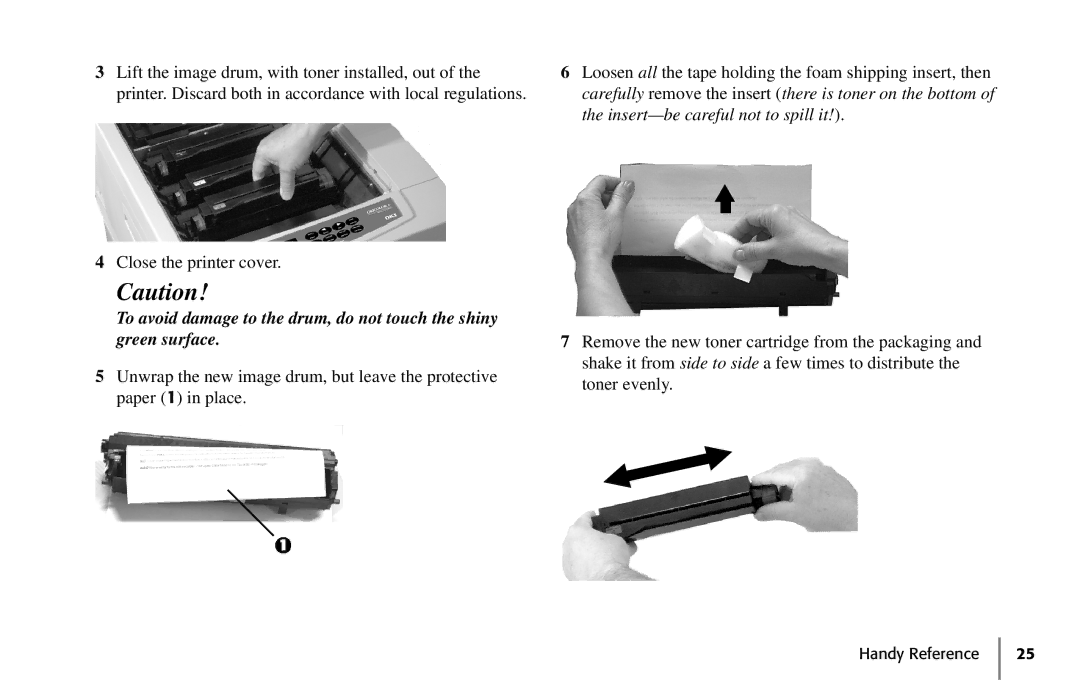 Oki 59296702 manual Handy Reference 