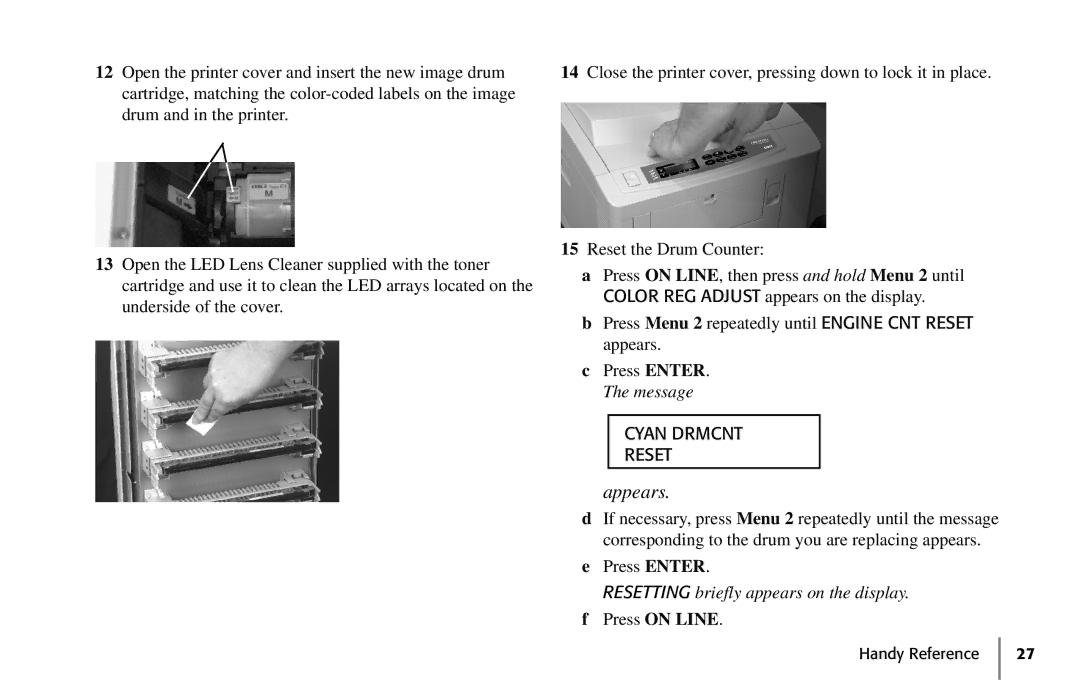 Oki 59296702 manual Appears 