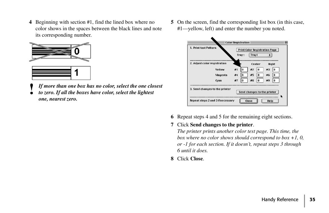 Oki 59296702 manual Click Send changes to the printer 