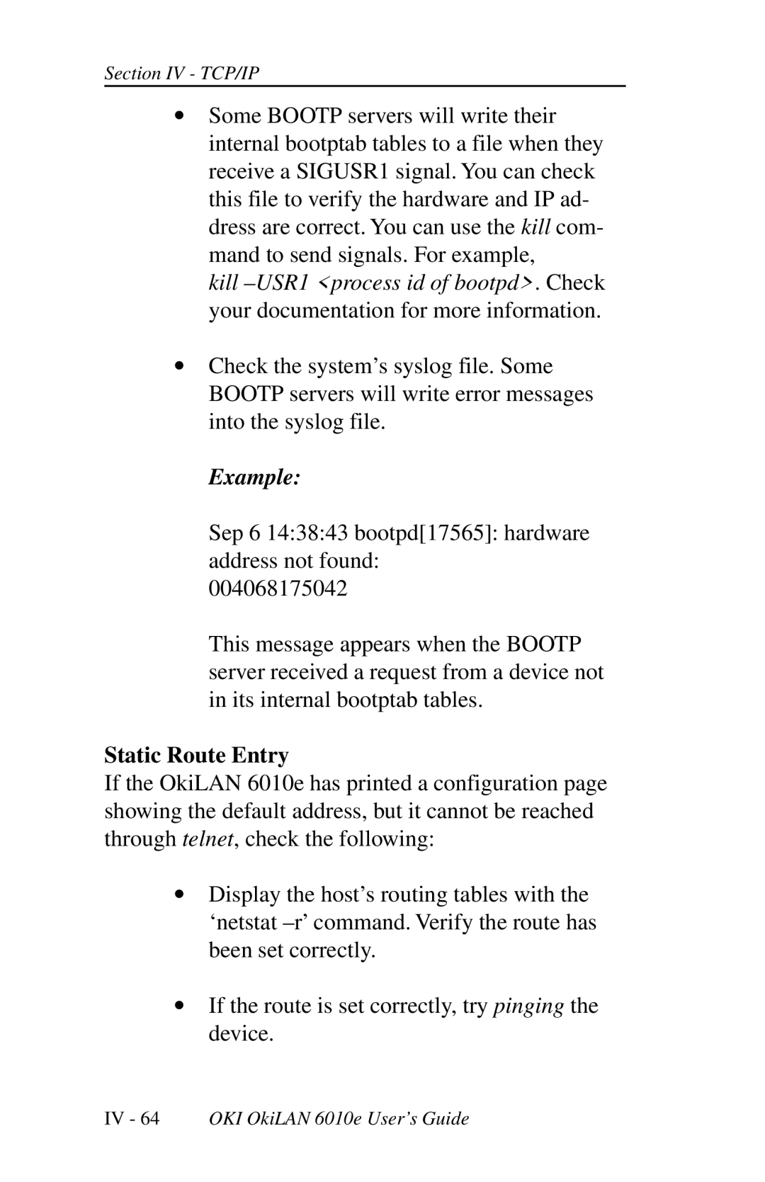 Oki 6010E manual Example 