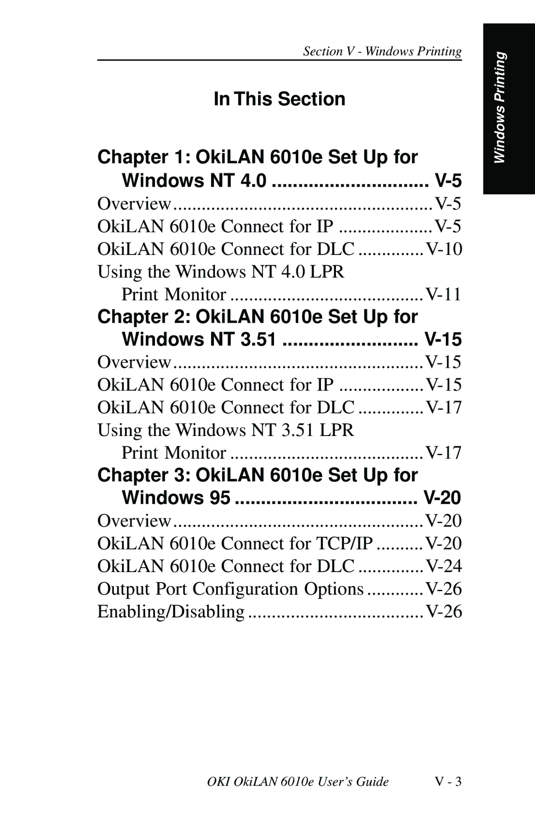 Oki 6010E manual Windows NT 