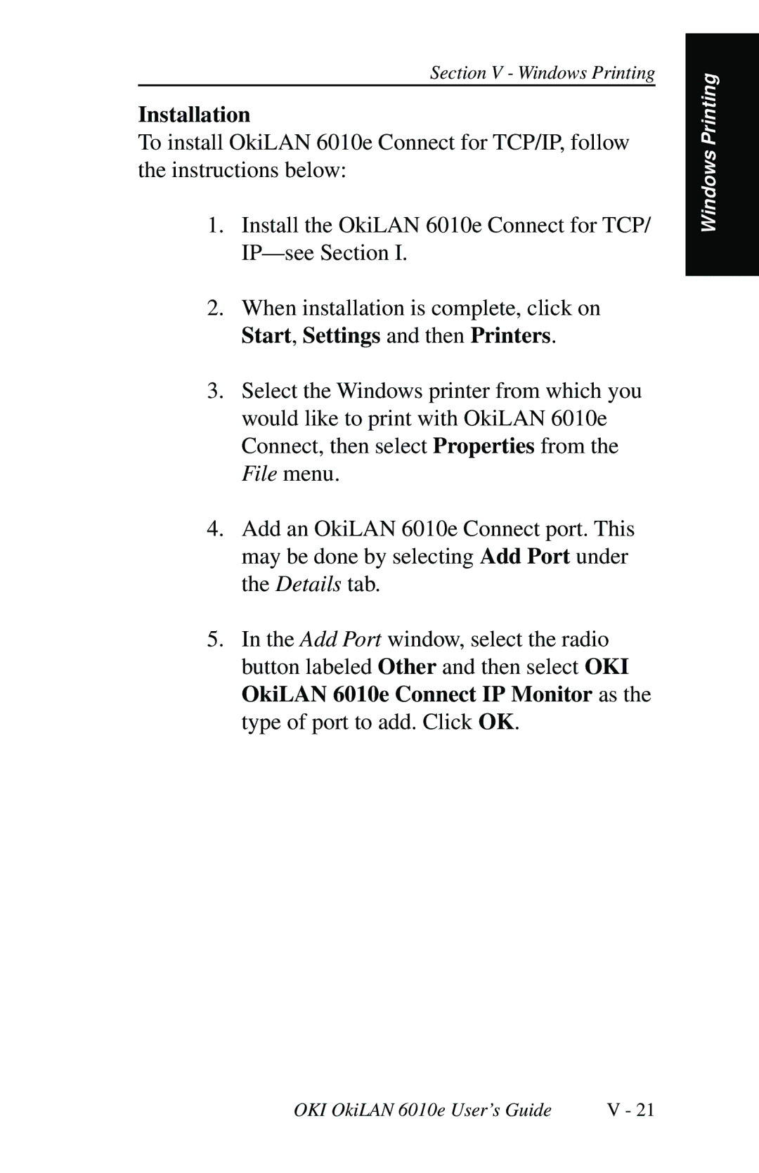 Oki 6010E manual Installation 