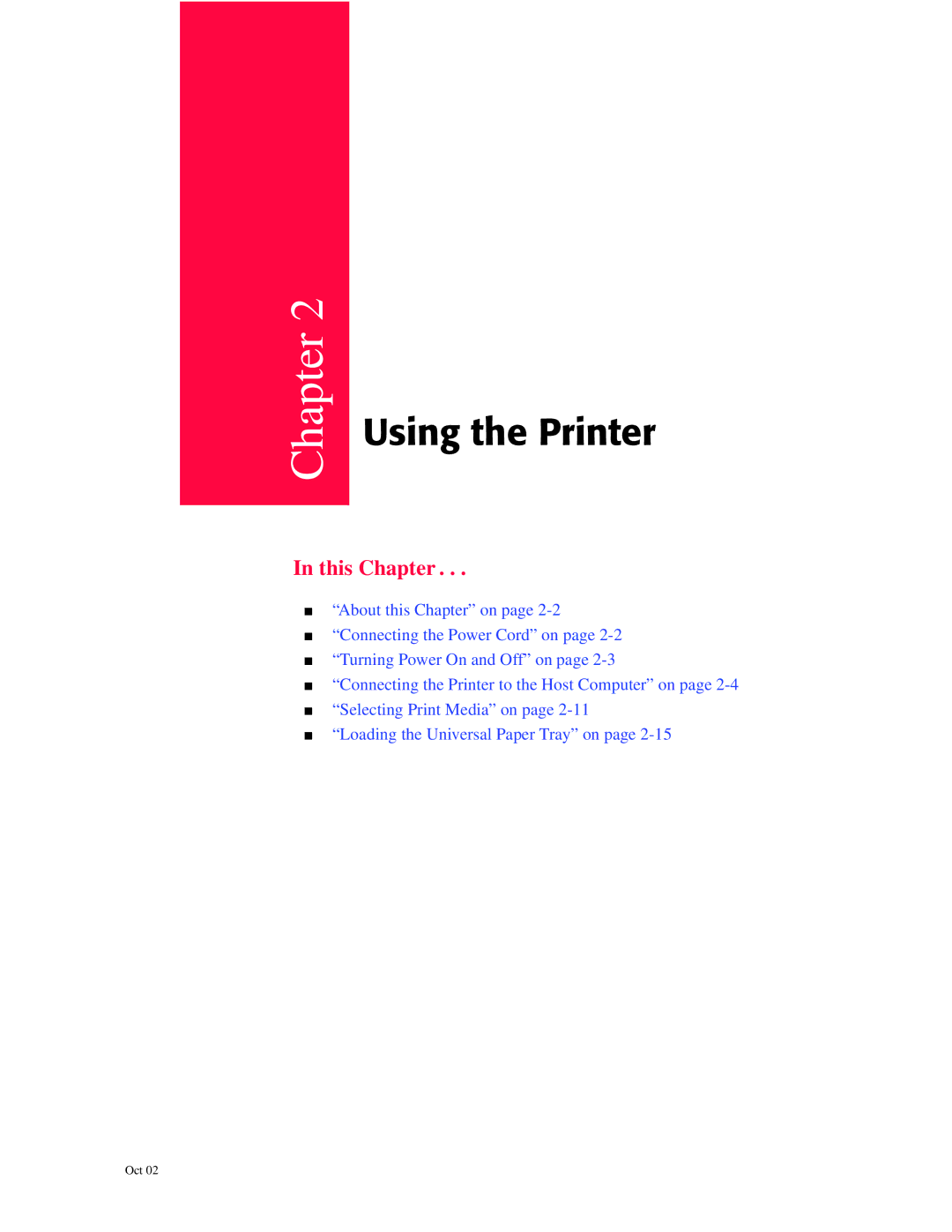 Oki 6100 manual Using the Printer 