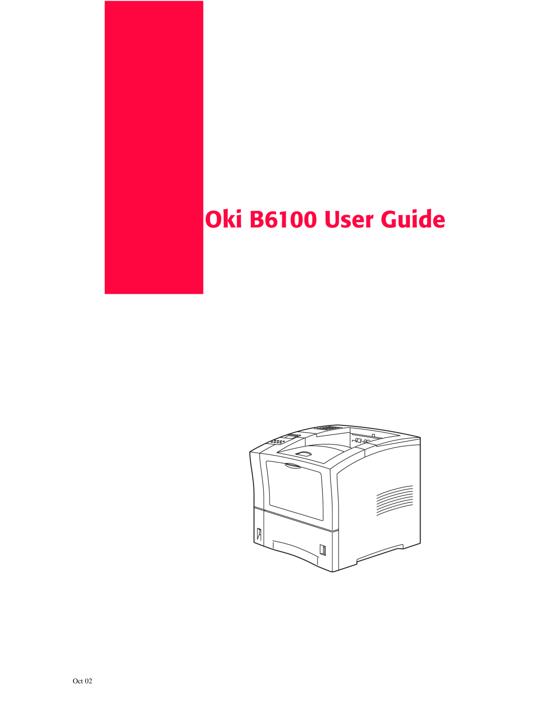 Oki manual Oki B6100 User Guide 