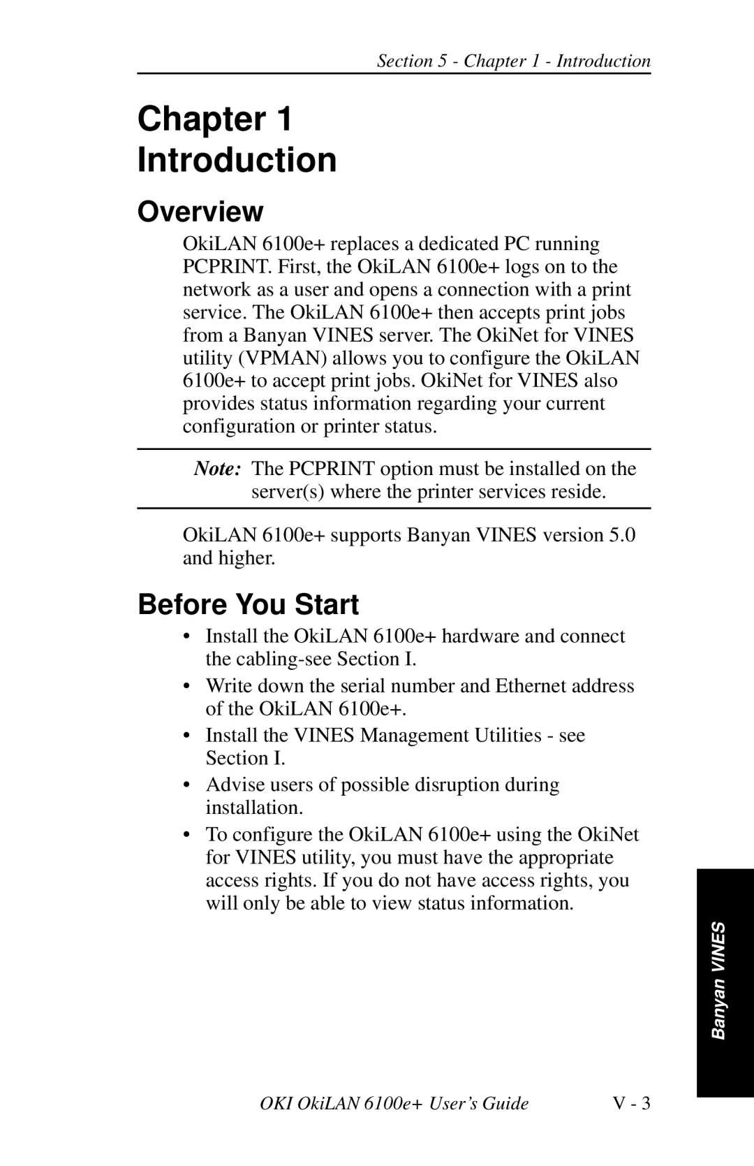 Oki 6100E+ manual Chapter Introduction 