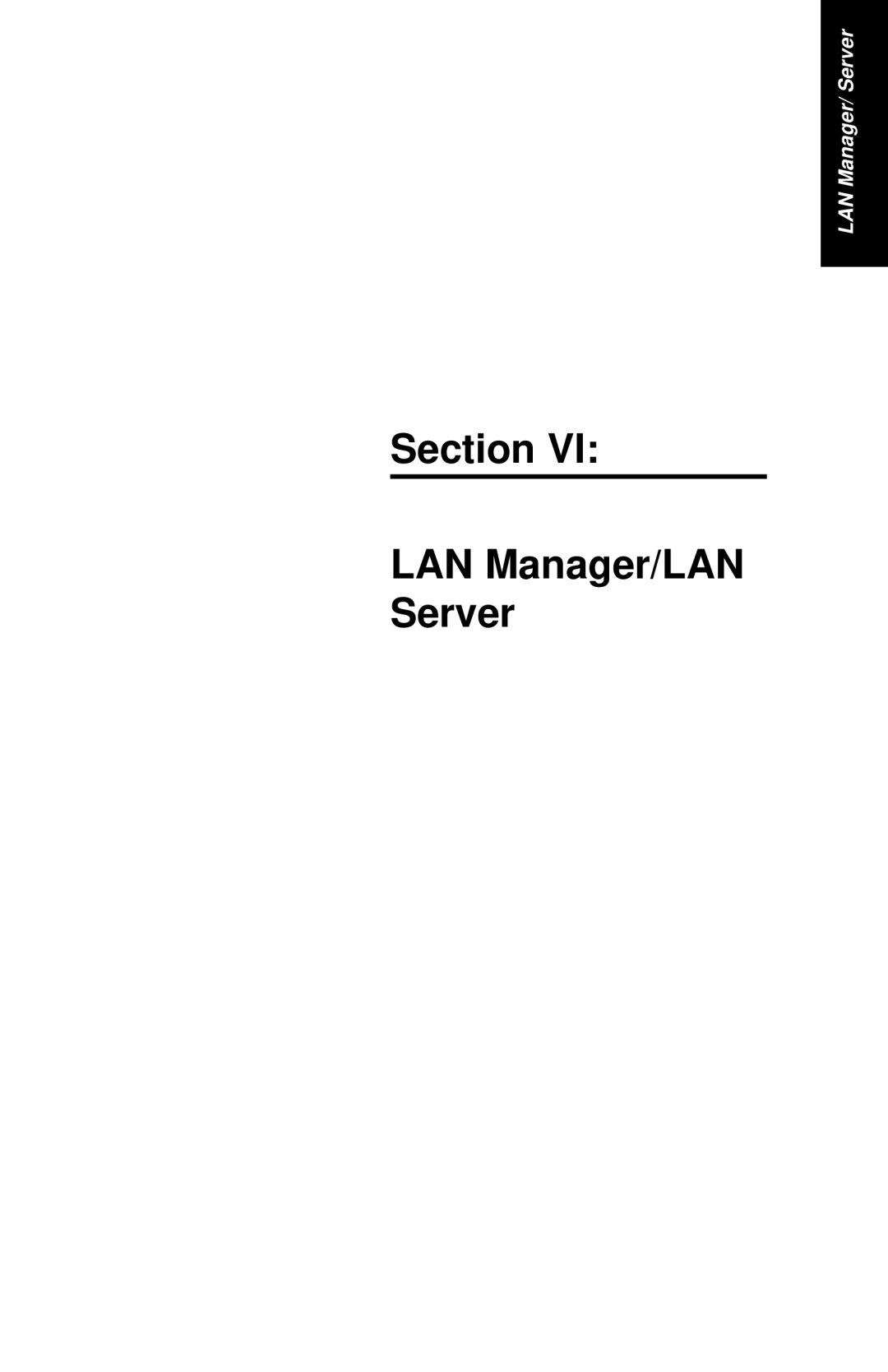 Oki 6100E+ manual Section LAN Manager/LAN Server 