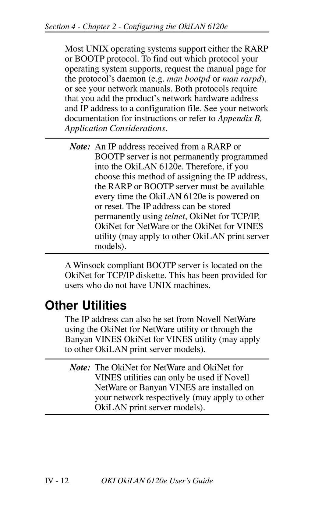 Oki 6120E manual Other Utilities 