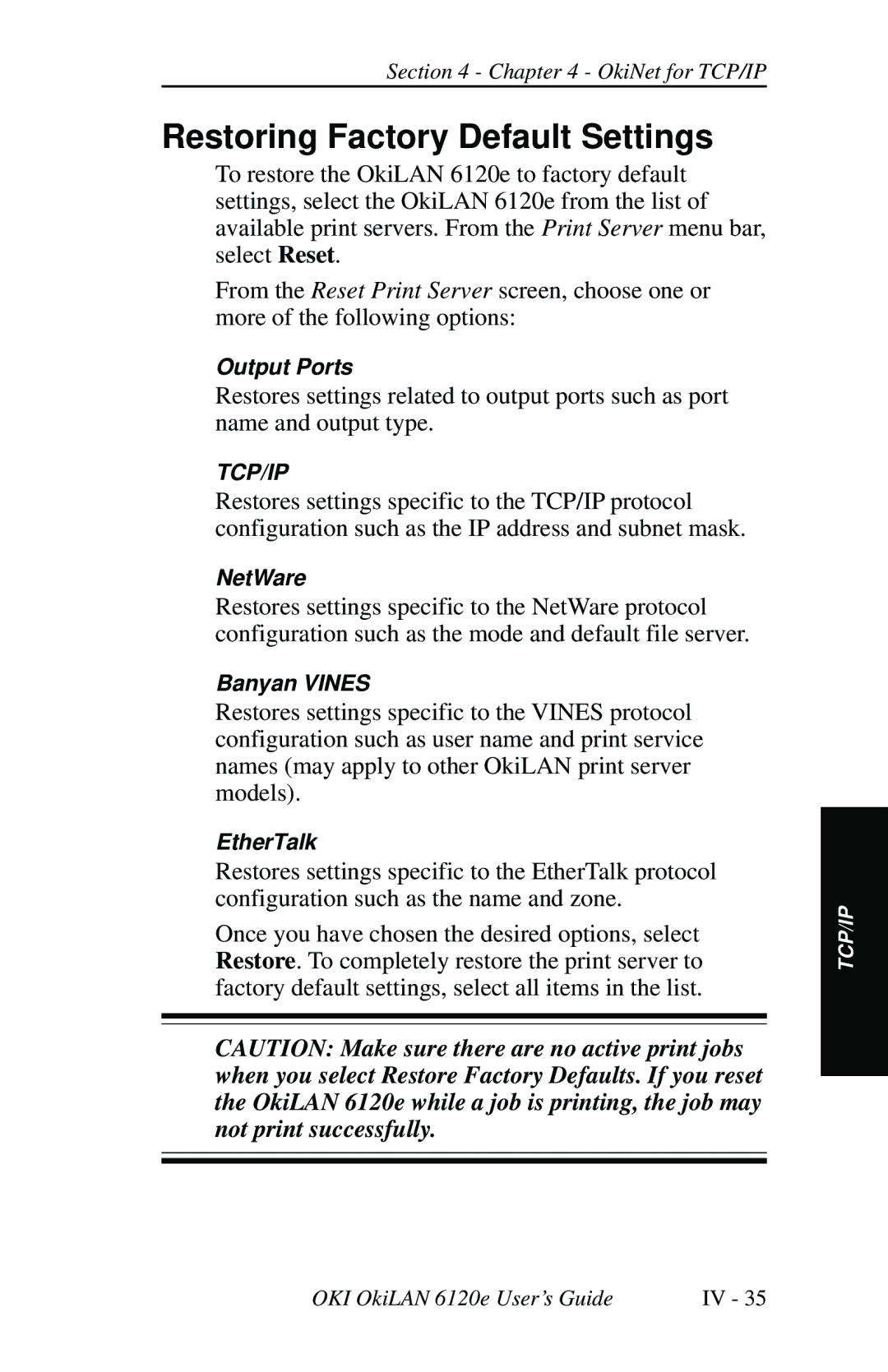 Oki 6120E manual Banyan Vines 