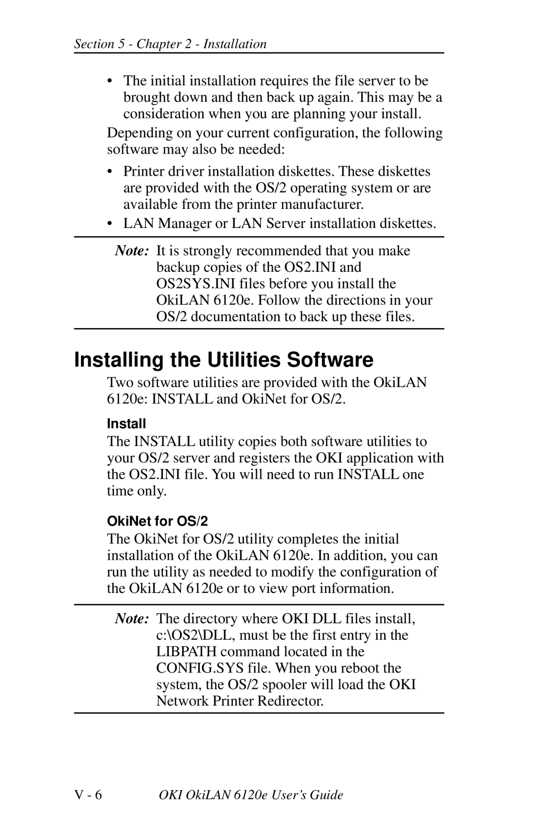 Oki 6120E manual Installing the Utilities Software 