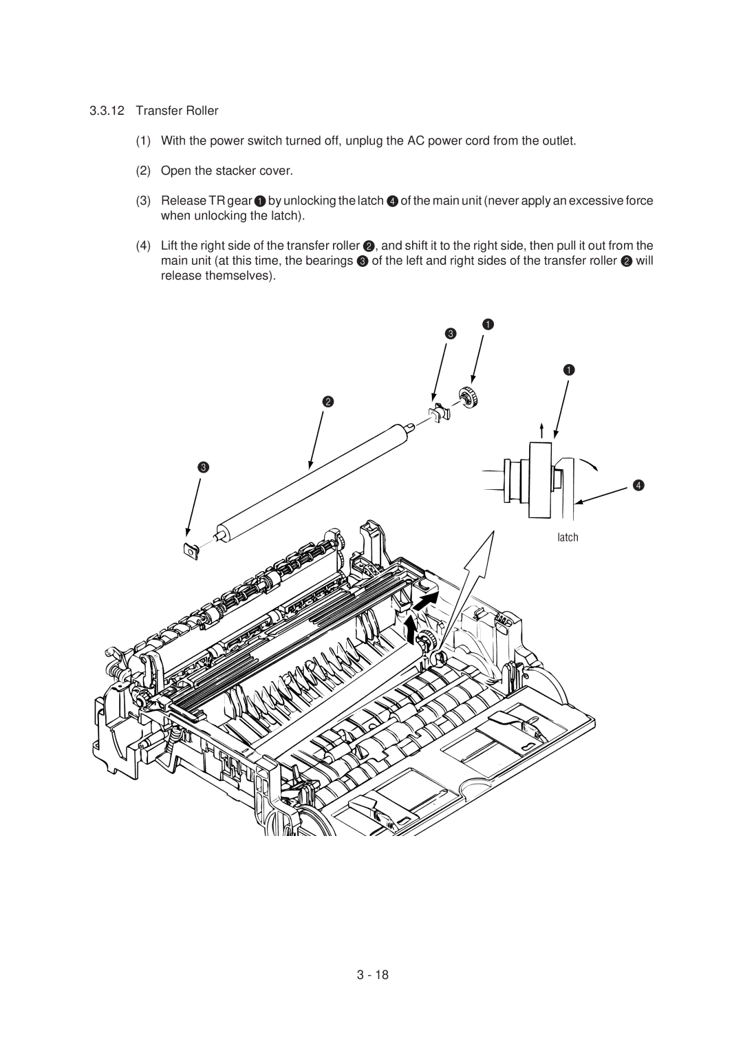 Oki 6ex, 6E specifications Latch 