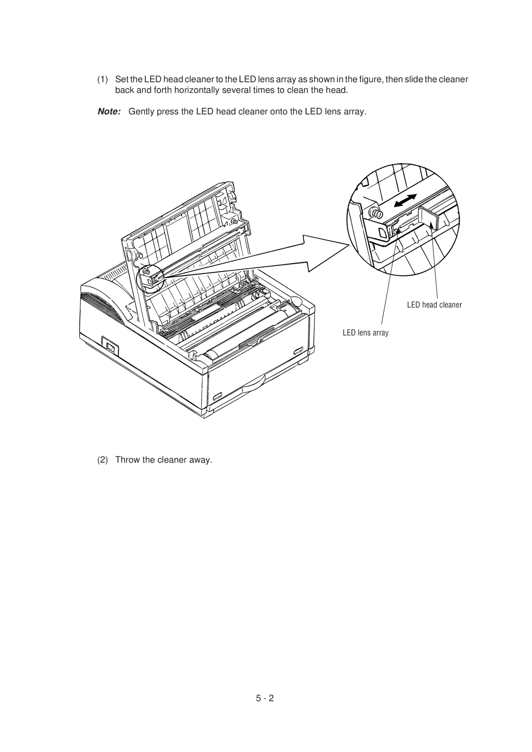 Oki 6E, 6ex specifications Throw the cleaner away 