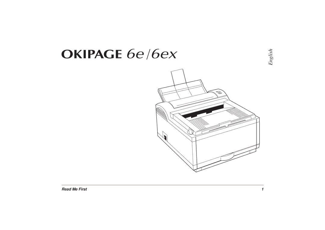 Oki 6ex6 manual English 