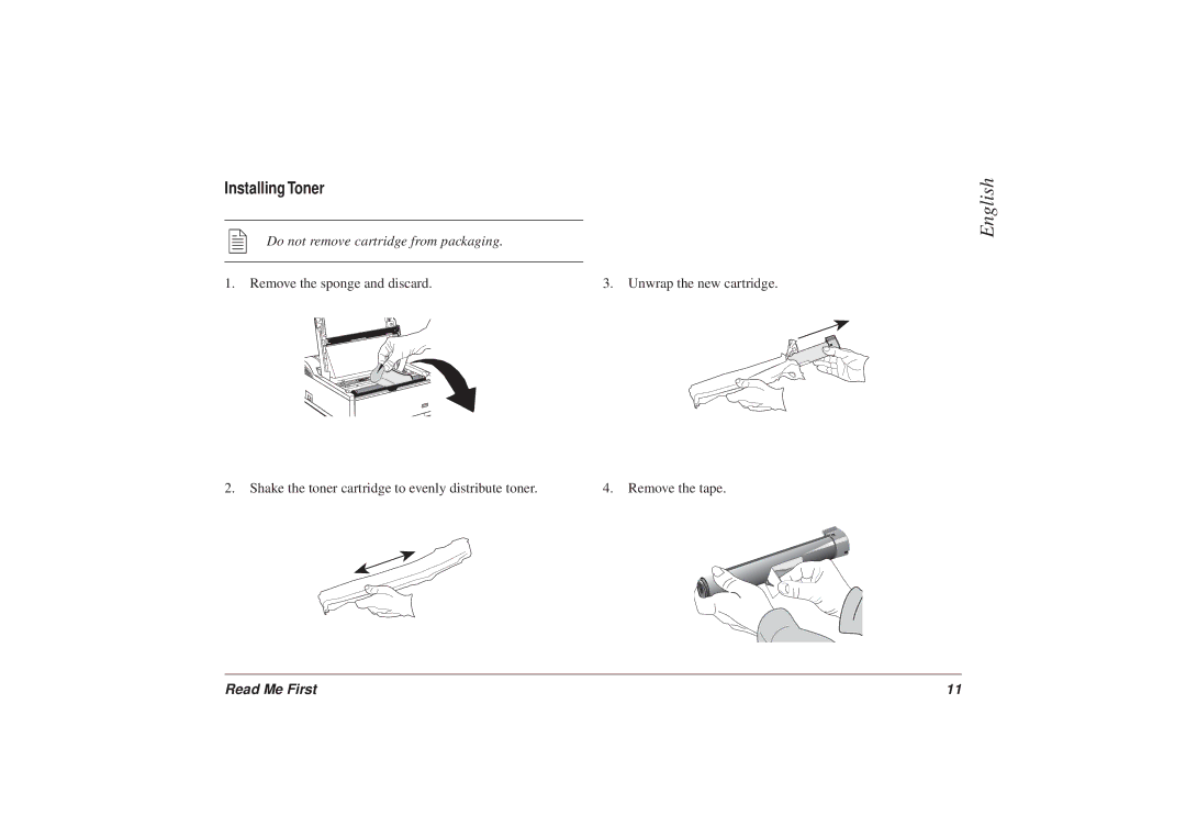 Oki 6ex6 manual Installing Toner 