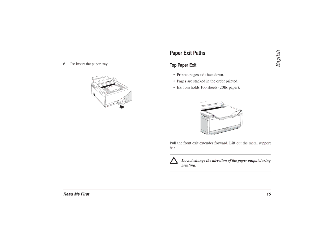 Oki 6ex6 manual Paper Exit Paths, Top Paper Exit 