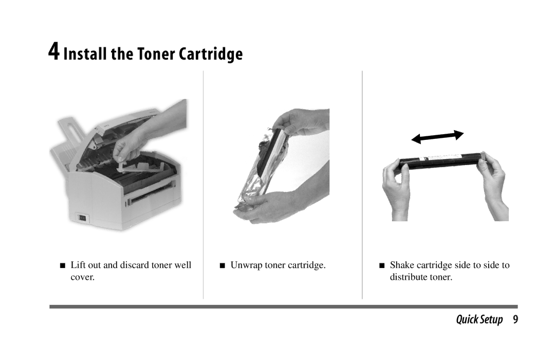 Oki 6w manual Install the Toner Cartridge 