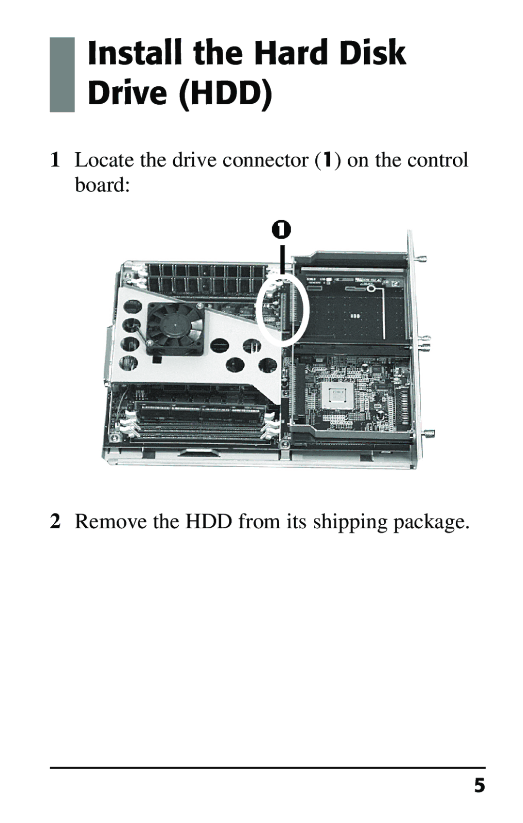 Oki 70037301 installation instructions Install the Hard Disk Drive HDD 