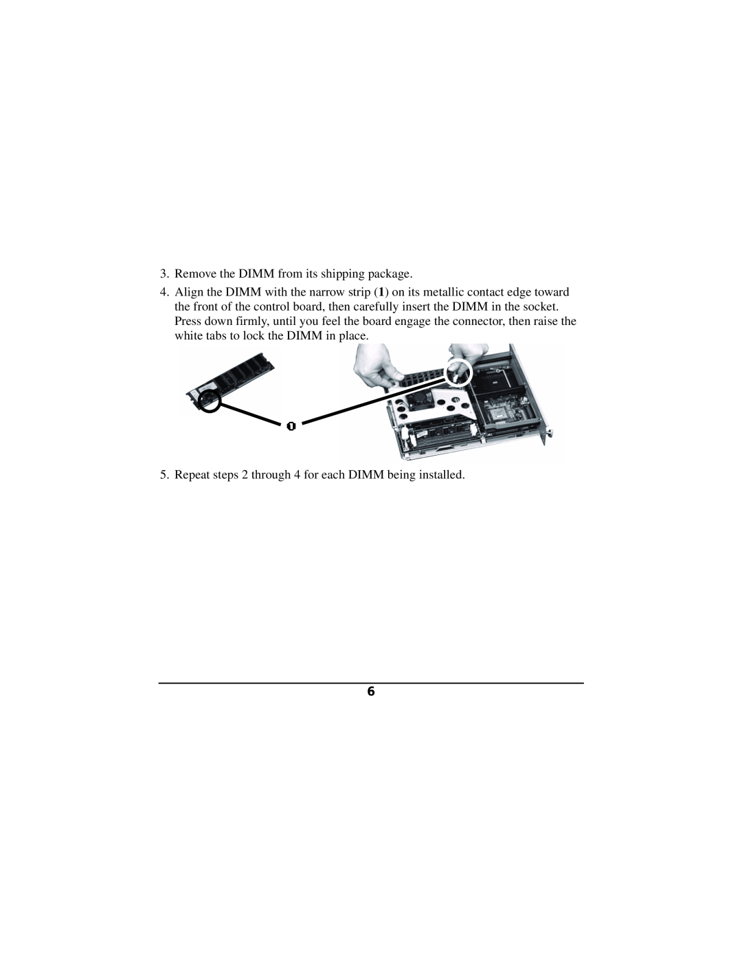Oki 70040901 installation instructions Remove the DIMM from its shipping package 