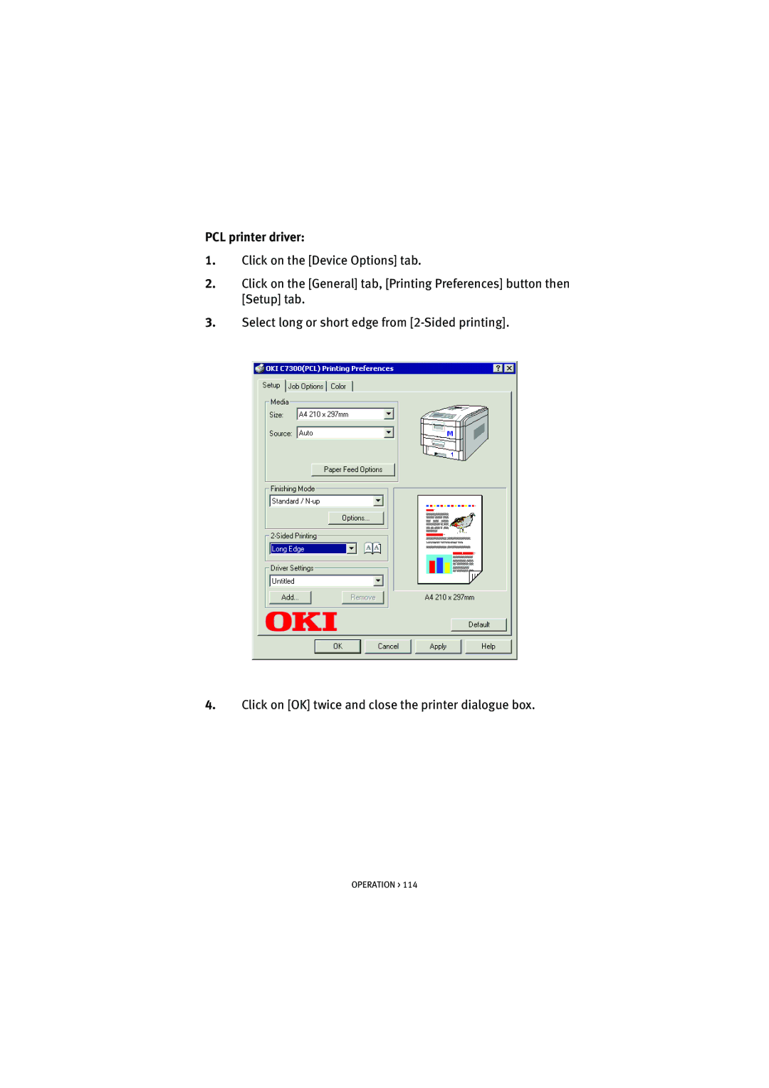 Oki 7100 manual PCL printer driver 