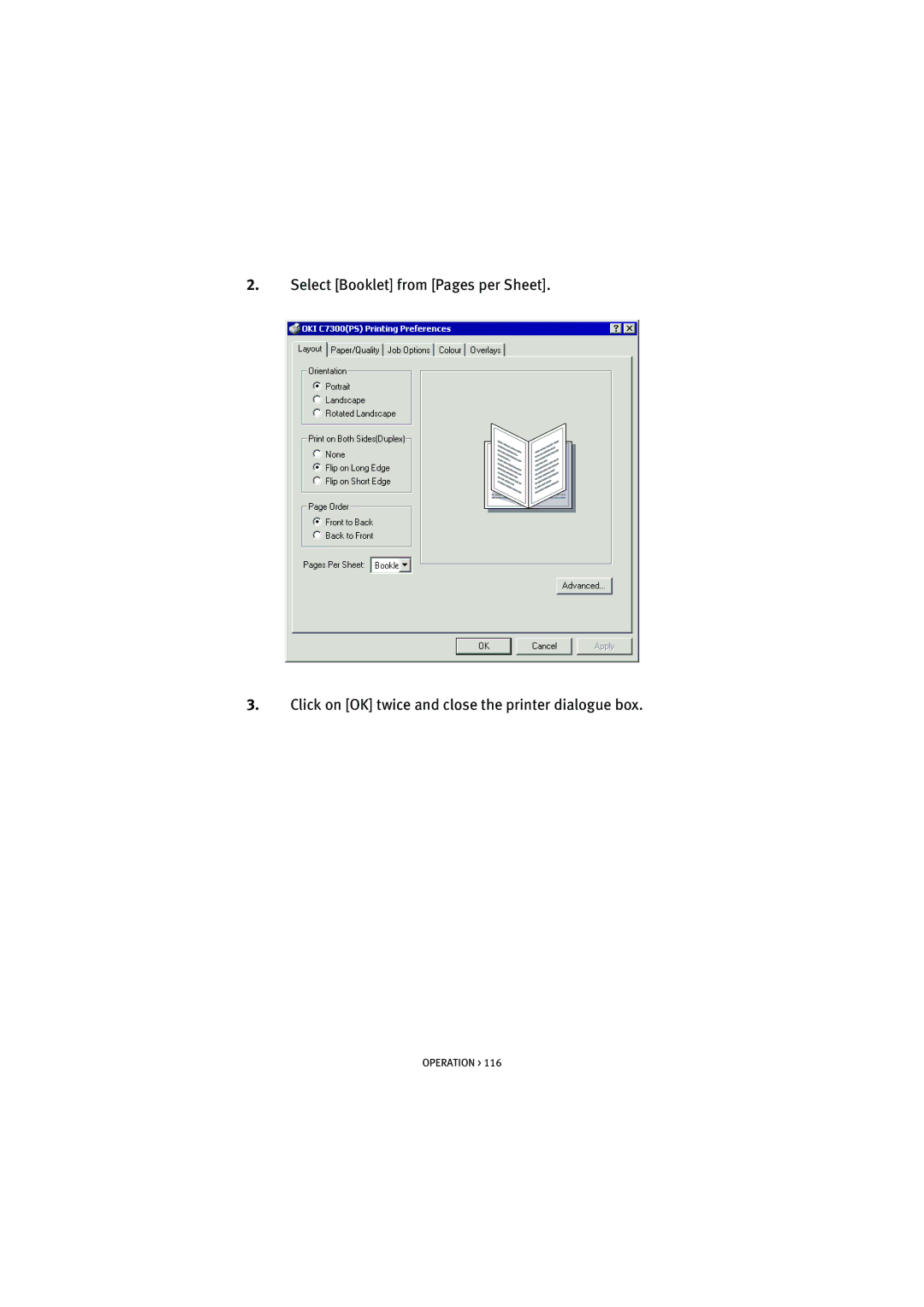 Oki 7100 manual Operation 