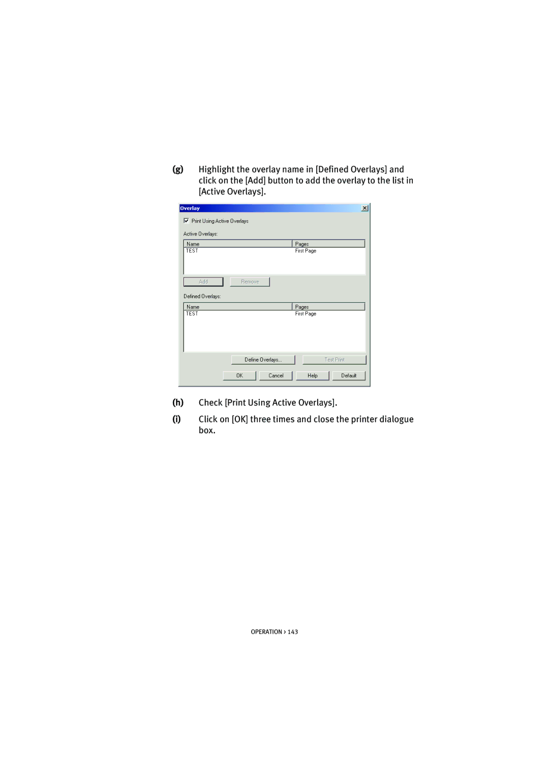 Oki 7100 manual Operation 